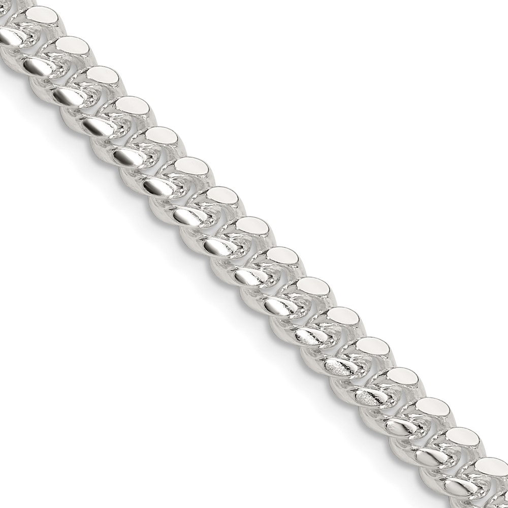 Sterlingsilber Poliert 5.7mm Gewölbt Panzer 26 Zoll Kette
