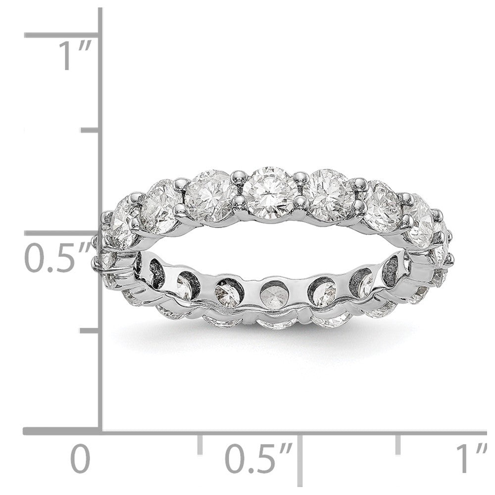 14K Weißgold Memoire-Ehering mit gemeinsamer Krappenfassung, SI2-I1(H/I), RF800 Qualität Diamanten