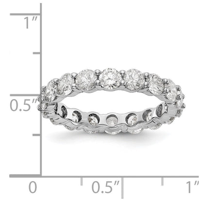 14K Weißgold Memoire-Ehering mit gemeinsamer Krappenfassung, SI2-I1(H/I), RF800 Qualität Diamanten