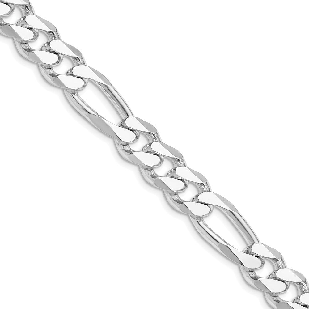 Sterlingsilber Rhodiniert 10.75mm Figaro Halskette