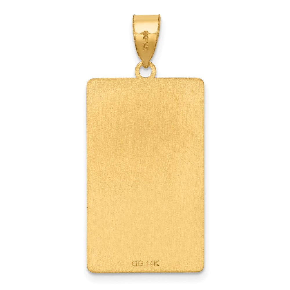 14K Gelbgold Death Tarot Card Anhänger