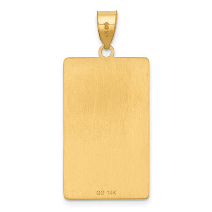 14K Gelbgold Death Tarot Card Anhänger