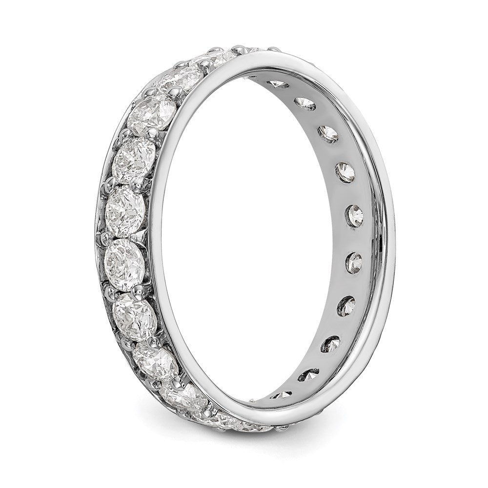 14K Weißgold Poliert Vintage 2ct Diamant Memoire Ehering Ring