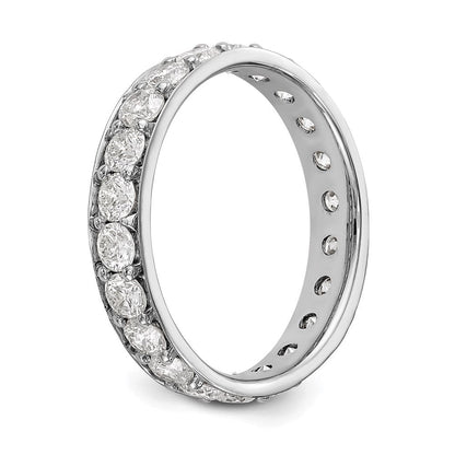 14K Weißgold Poliert Vintage 2ct Diamant Memoire Ehering Ring