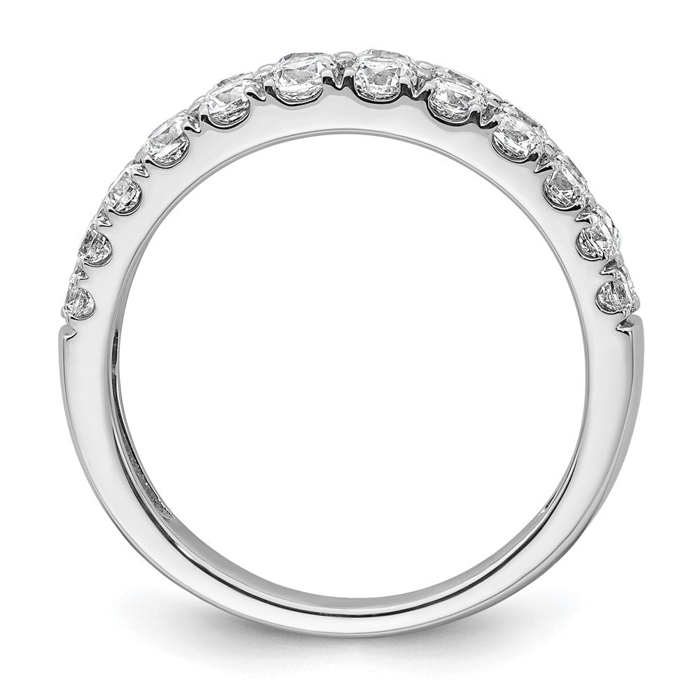 True Origin 14K Weißgold Ehering mit 1,25 ct. im Labor gezüchteten Diamanten VS+ F+, zweireihig, komplett