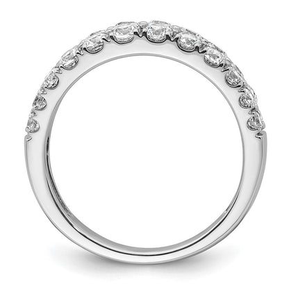 True Origin 14K Weißgold Ehering mit 1,25 ct. im Labor gezüchteten Diamanten VS+ F+, zweireihig, komplett
