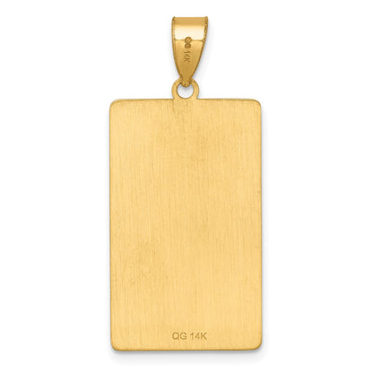 14K Gelbgold Rad Of Fortune Tarot Card Anhänger