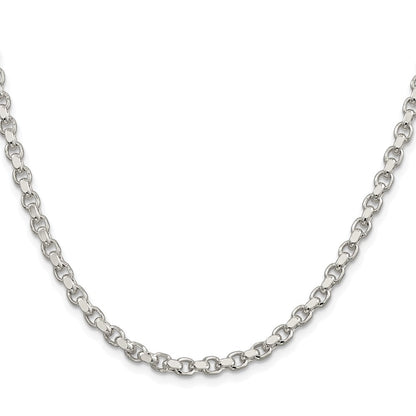 Sterlingsilber Rhodiniert 4mm Diamantiert Erbs 30 Zoll Kette