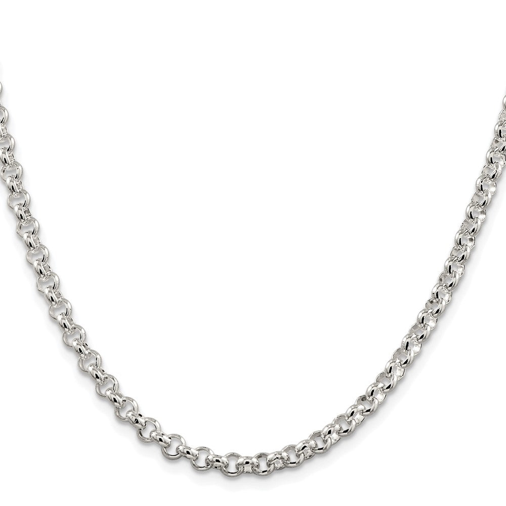 Sterlingsilber Rhodiniert 4.6mm Erbs 36 Zoll Kette