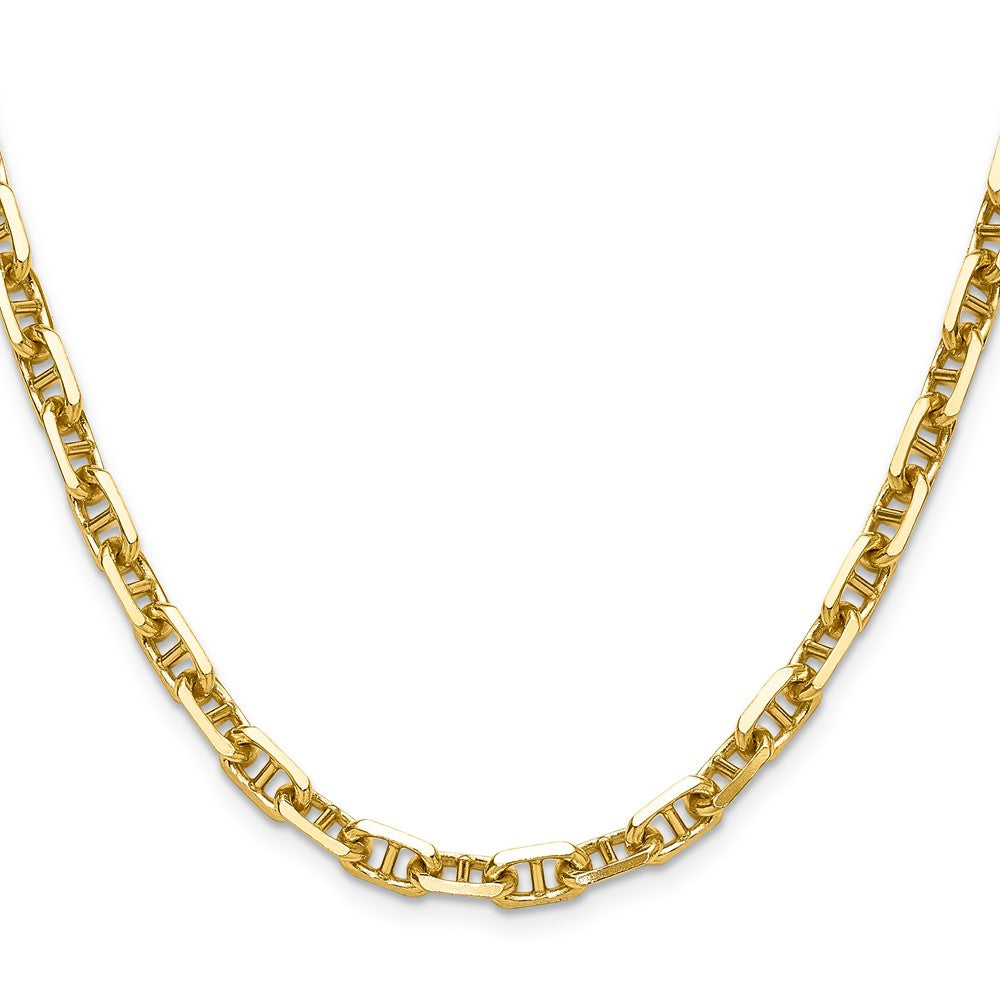 14K Gelbgold 5.7mm Diamantiert Marine Anker Halskette