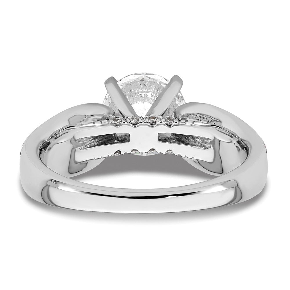 14K Weißgold Verlobungsring mit 2 1/8K rund geschliffenen, zertifizierten, im Labor gezüchteten Diamanten, VS/SI+ G+