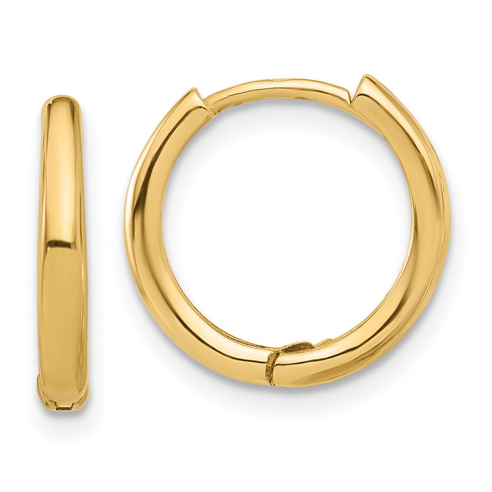 14K Gelbgold Poliert Klappbar Creolen