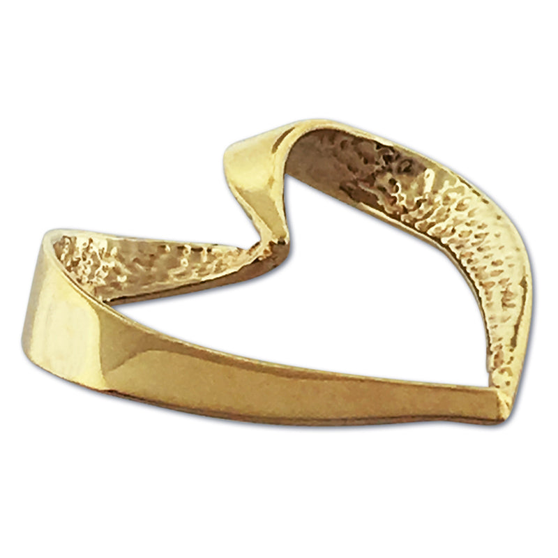 14K Gold Schwebeherz-Anhänger