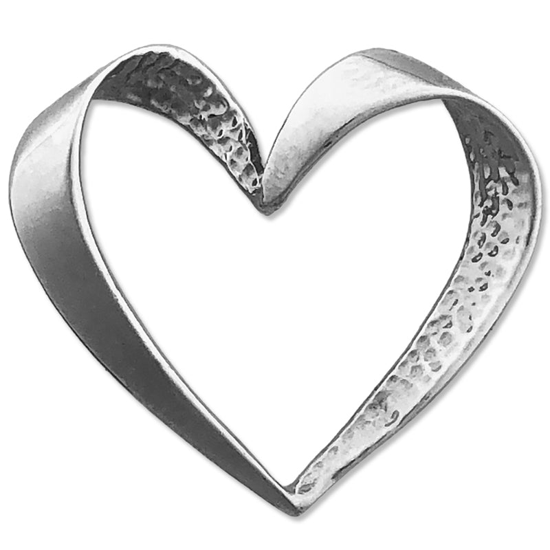 14K Gold Schwebeherz-Anhänger