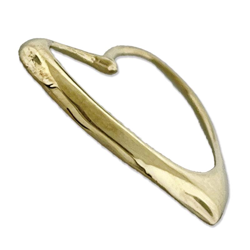 14K Gold Schwebender Herz-Anhänger, 30 mm