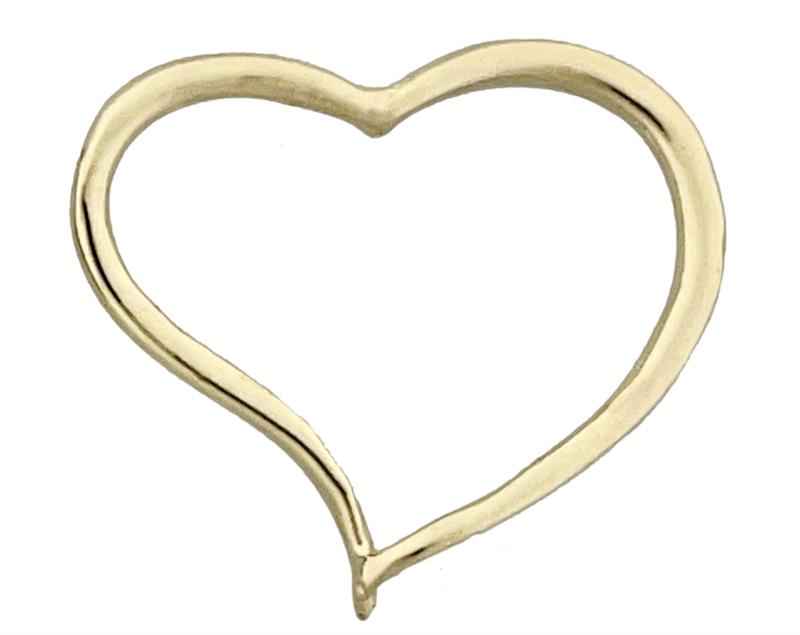 14K Gold Draht-Herzanhänger