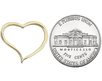 14K Gold Draht-Herzanhänger