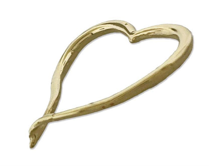 14K Gold Draht-Herzanhänger