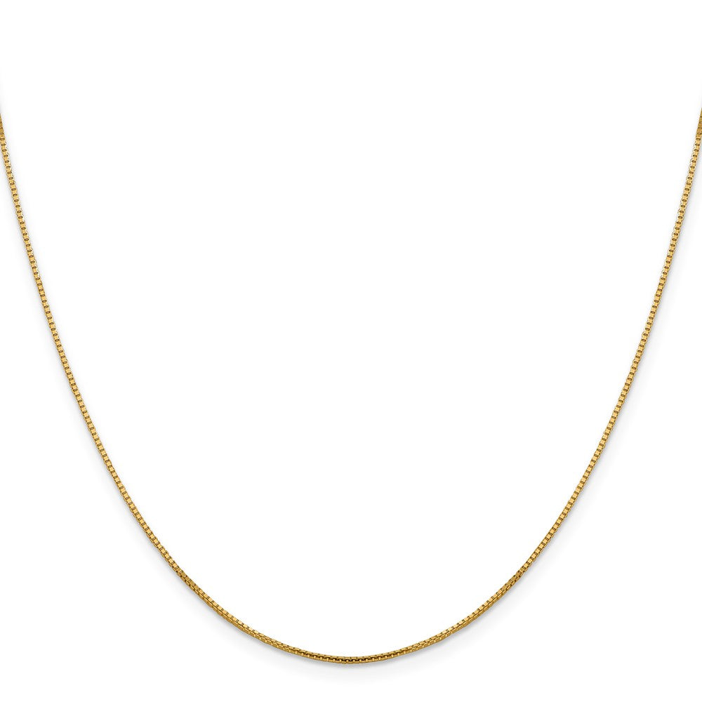 14K Gelbgold 1mm Sparkle Octagonal Venezianer Halskette