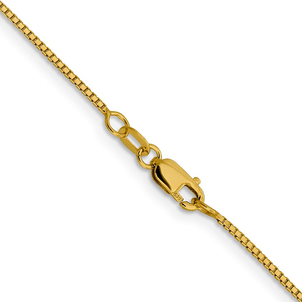 14K Gelbgold 1mm Sparkle Octagonal Venezianer Halskette