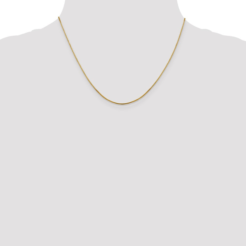 14K Gelbgold 1mm Sparkle Octagonal Venezianer Halskette