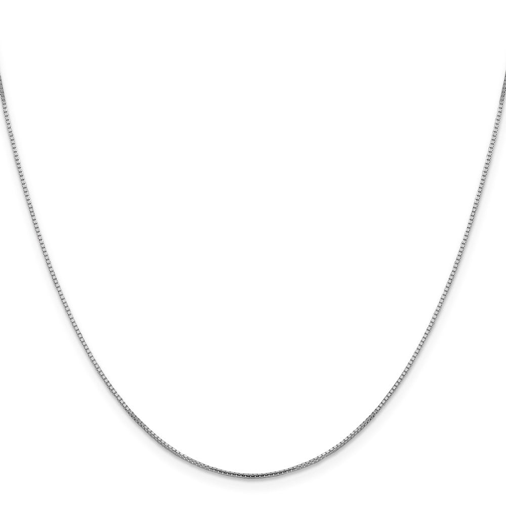 14K Weißgold 1mm Sparkle Octagonal Venezianer Halskette