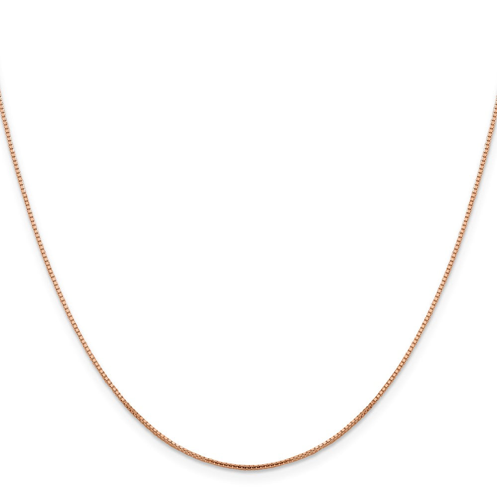 14K Roségold 1mm Sparkle Octagonal Venezianer Halskette