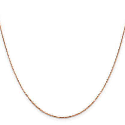 14K Roségold 1mm Sparkle Octagonal Venezianer Halskette
