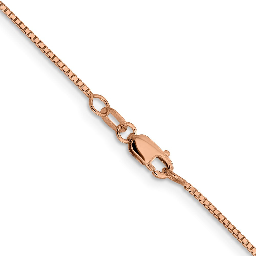 14K Roségold 1mm Sparkle Octagonal Venezianer Halskette