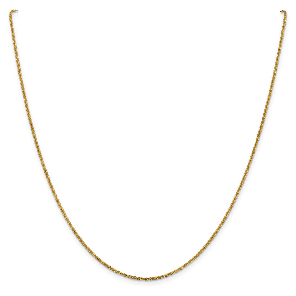 14K Gelbgold 1.5mm Cyclone Halskette
