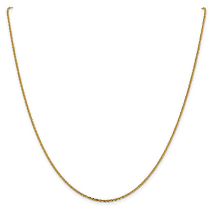 14K Gelbgold 1.5mm Cyclone Halskette