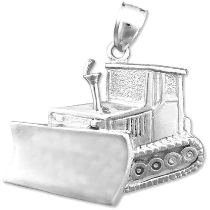 14K Gold Bulldozer-Anhänger