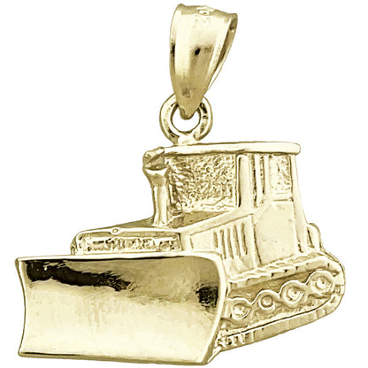 14K Gold Bulldozer-Charm
