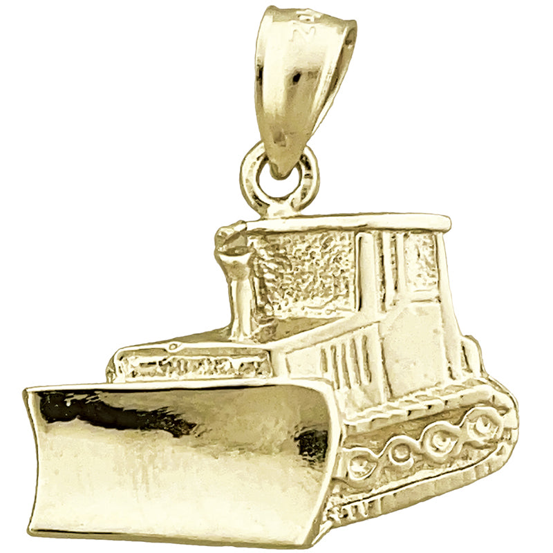 14K Gold Bulldozer-Charm