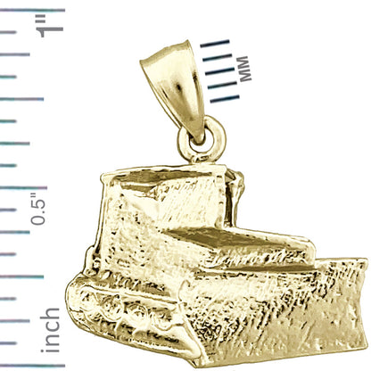 14K Gold Bulldozer-Charm