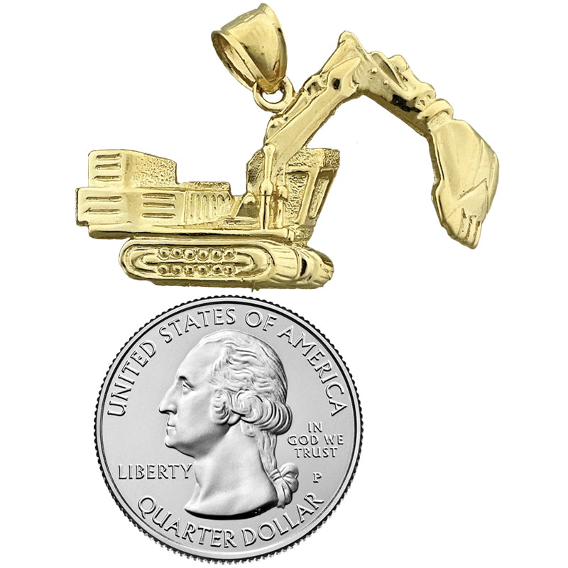 14K Gold Bagger-Anhänger