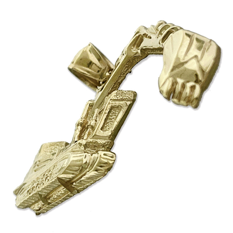 14K Gold Bagger-Anhänger