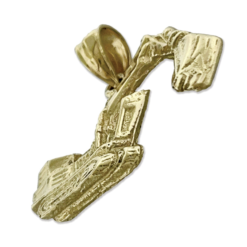 585 Gold Bagger-Anhänger