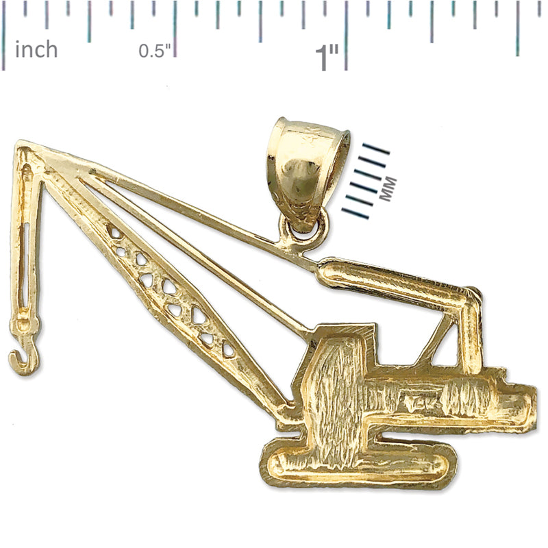 Kranich-Anhänger aus 14K Gold
