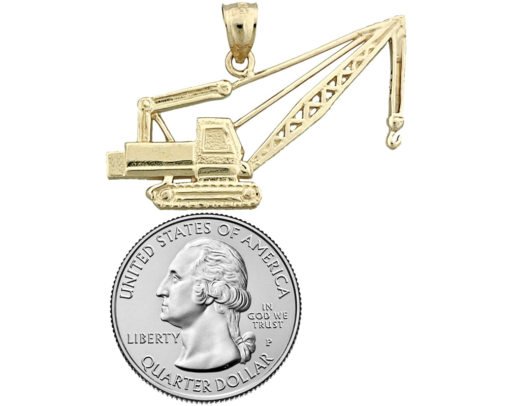 Kranich-Anhänger aus 14K Gold