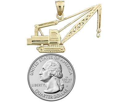 Kranich-Anhänger aus 14K Gold