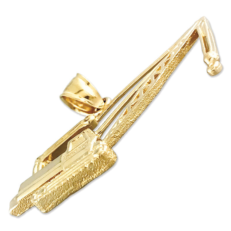 Kranich-Anhänger aus 14K Gold