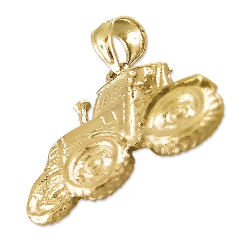 14K Gold Traktor-Anhänger