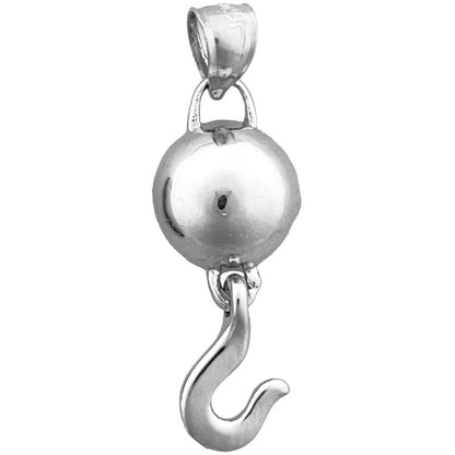 14K Gold Kranich-Haken-Anhänger