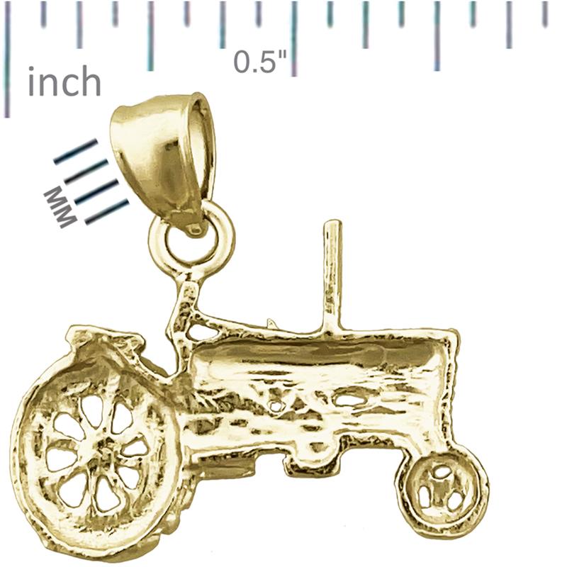 14K Gold Tractor Charm** → **14K Gold Traktor-Charm