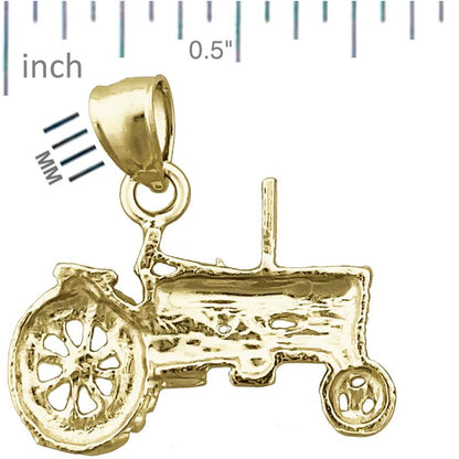 14K Gold Tractor Charm** → **14K Gold Traktor-Charm