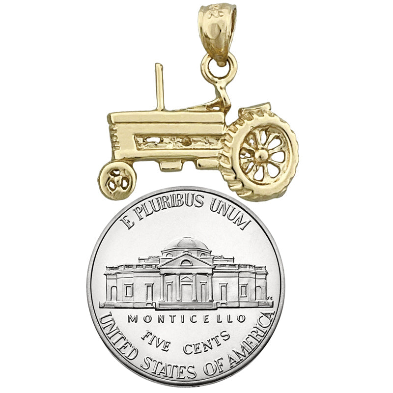 14K Gold Tractor Charm** → **14K Gold Traktor-Charm
