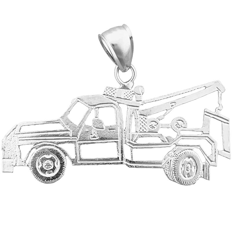 14K Gold Umrandeter Abschleppwagen-Anhänger