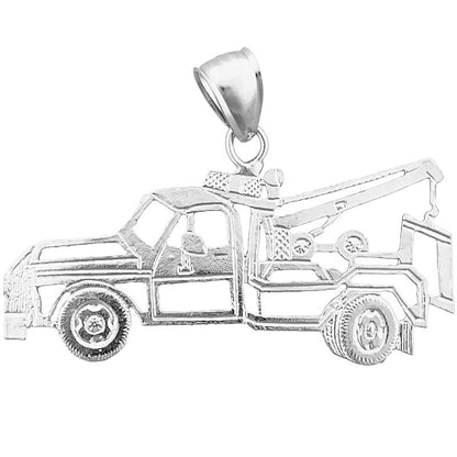 14K Gold Umrandeter Abschleppwagen-Anhänger