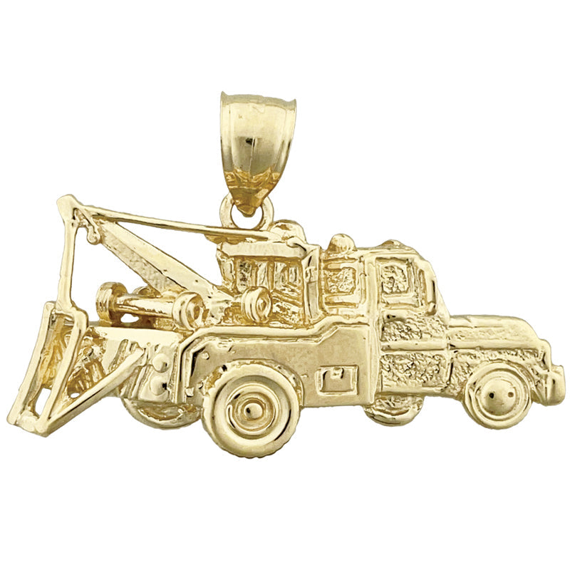 14K Gold Abschleppwagen-Anhänger